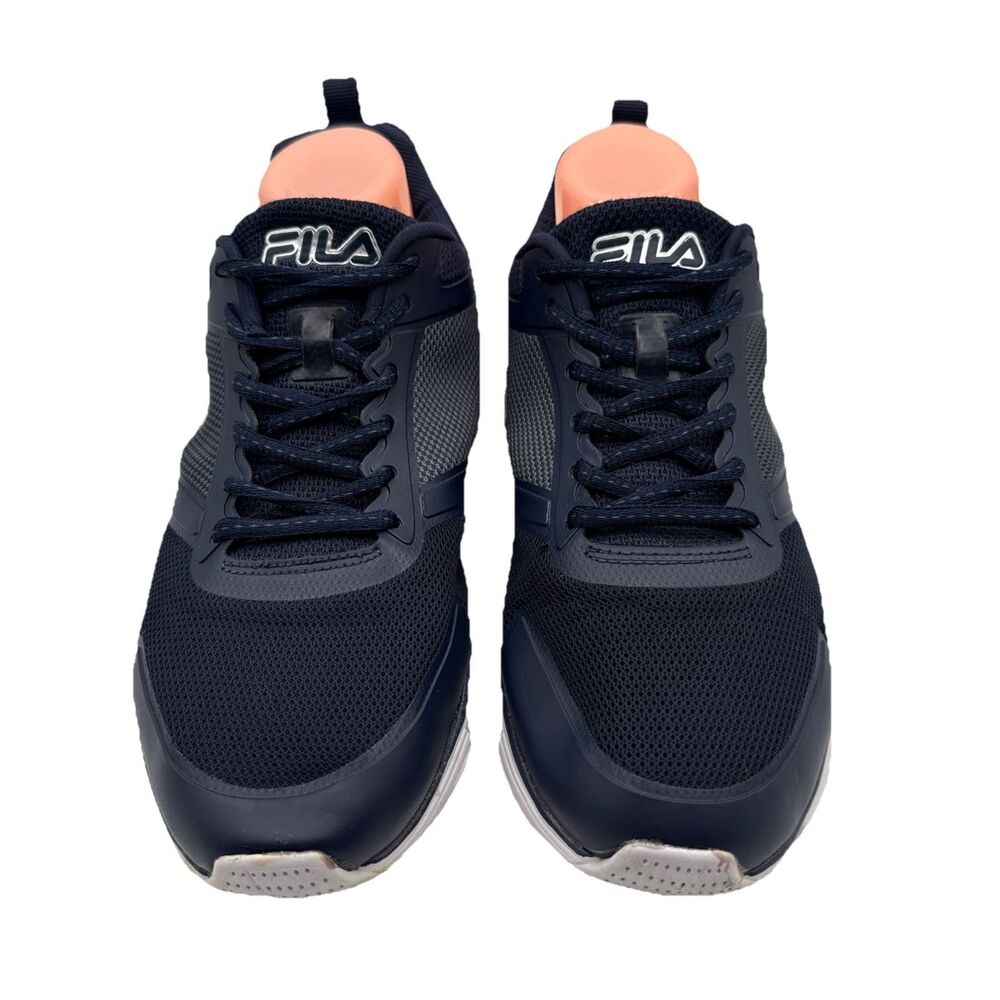 FILA Men's Running Shoes Navy Blue Grey Sneakers EUC Size 10 1RM00103-420 - Picture 4 of 9